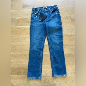 Paige Denim Cindy Crop High Rise Straight Crop NWT Size 27